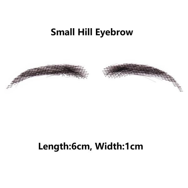 New High Quality false 100% Human Hair Lace Base Eyebrows Wig Brown Blonde