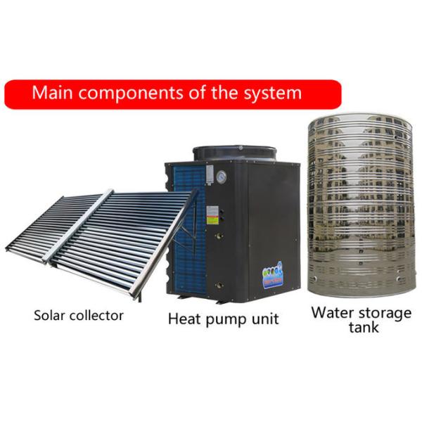 Student Dormitories Hybrid Water Heater Large Scale Central Hot Water System