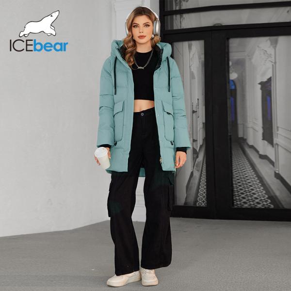 Collier debout et capuche Vêtement en coton / bas de taille moyenne - chaleur rencontre la mode