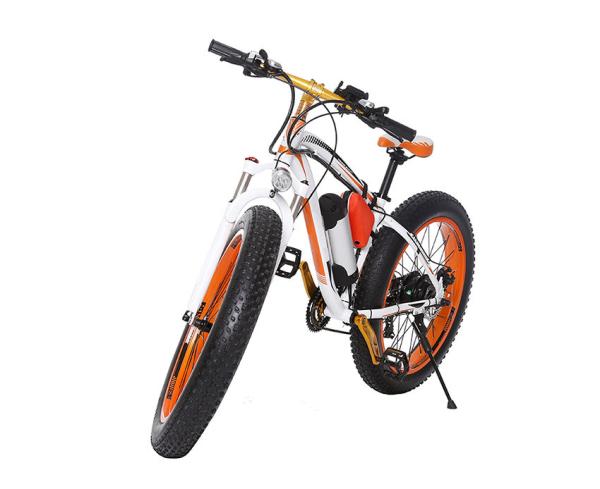 48v Electric Mountain Bike , Front Disc Brake Electric Powered Bicycle Brushless Motor