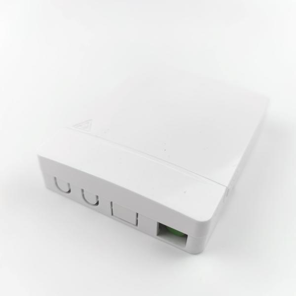 Réseau FTTH Installation murale intérieure FC APC Plaque d'entrée en fibre optique en plastique 2 cœurs