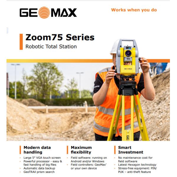 Гибридные приводы GeoMax Мотор Общая станция Обработка изображений 2