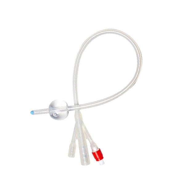Medical Disposable 100% Silicone Foley Balloon Catheter For Urinal Sterile