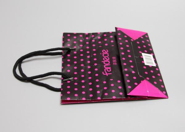 Oil Vanishing Finishing Glitter Gift Bags , Customized Pretty Gift Bags With Cotton Tape