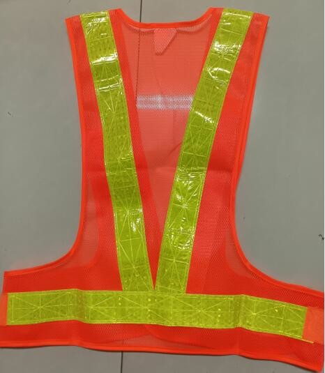 80 Grams Knitting Net Mesh Hi Vis Mesh Safety Vest Velcro Type