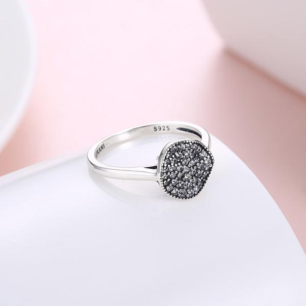 Forme Ring Zircon Diamonds Stone 925 Sterling Silver Engagement Wedding Band Ring For Women