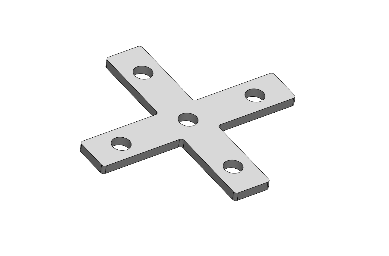 Structural Suspended Grid Ceiling System - X Cross Connector