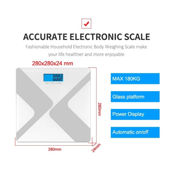 Household 180KG 396LB Digital Body Weight Bathroom Scale