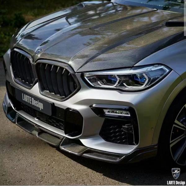 Venta caliente G06 X6 Carrocería de fibra de carbono Forbmw X6 Carrocería de fibra de carbono Capa delantera de la pala trasera del difusor