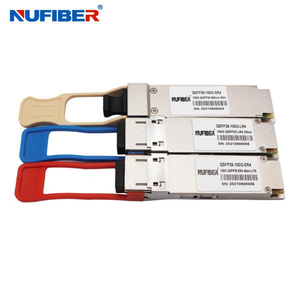 QSFP28-100G-SR4 850nm 100m 100GBASE SR4 QSFP28 , Juniper Compatible DOM Transceiver Module
