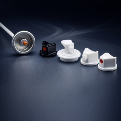 Premium Pre-Colored Male Aerosol Paint Valve Set for Coordinated Packaging