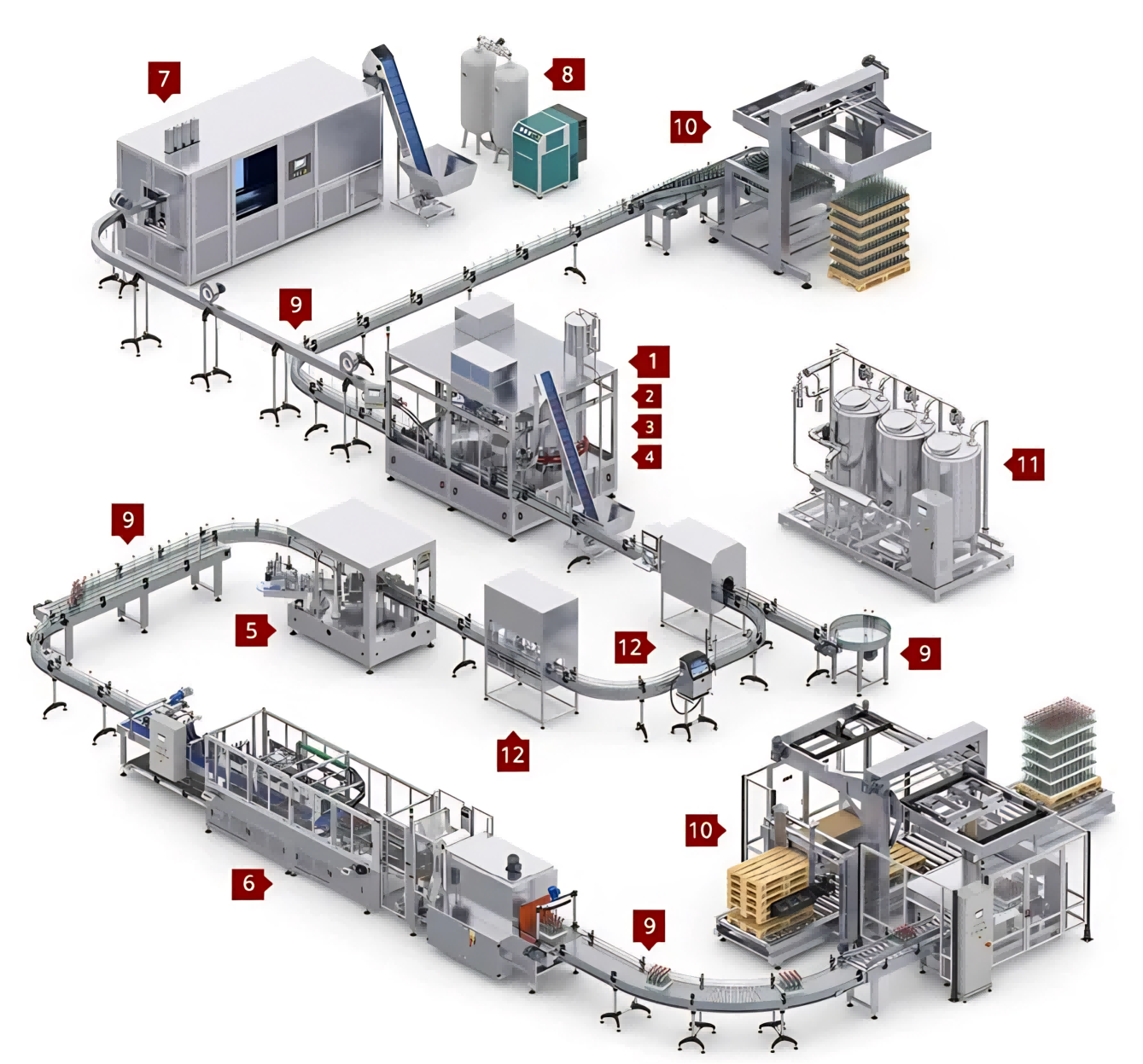 Plastic Bottle Automatic Capping Sealing Machine for Pet Cap Screwing With Conveyor