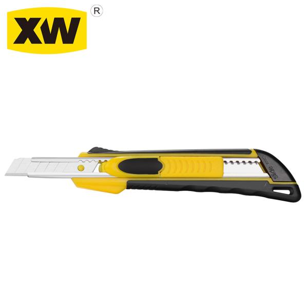 Dual Zone Safety Knife Double Color Overmolded Retractable Knives Safety SX821