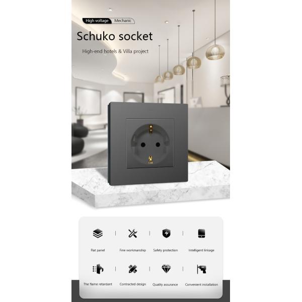 PA Champagne  Electrical Power Socket , schuko 16 Amp Smart Plug