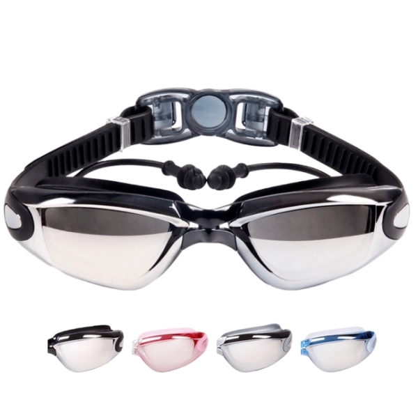 Silver Electroplated Swimming Goggles Fogless Swim Goggles Eco Friendly
