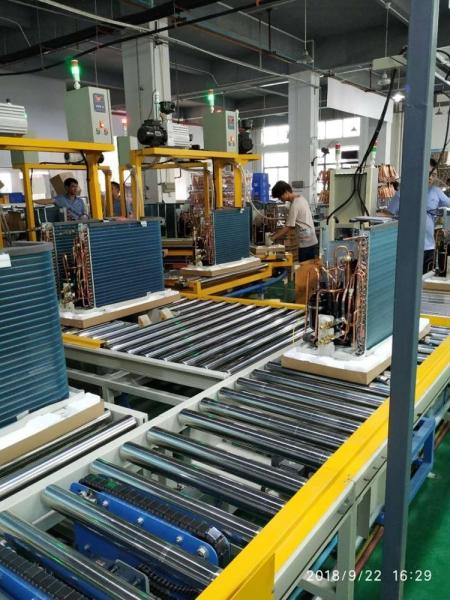 Customized Size Carbon Steel Assembly Line for Air Conditioner Manufacturing Workshop