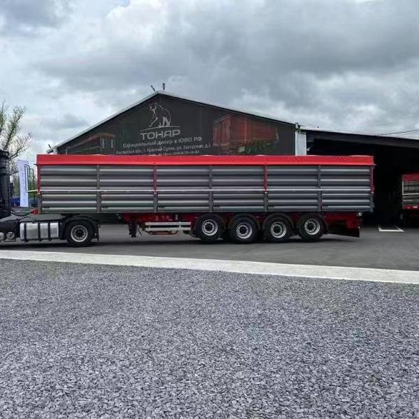 Heavy Duty Transport Semi Trailer With 30T Load Capacity And Dump Box Trailer 30T