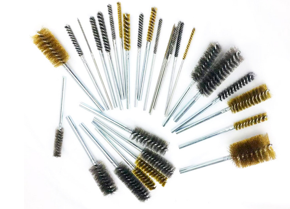 Stainless steel pipeline brush, extended inner hole, deburring, rust removal, electric polishing and polishing