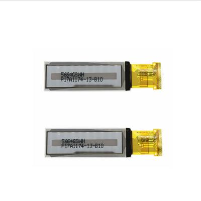 Visor PMOLED de 2,08 polegadas Resolução 256x64 24 PINS 3/4 SPI Interface I2C