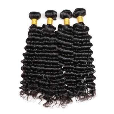 Das duplas camada pacotes do cabelo humano do Virgin da onda profundamente com a única extremidade tirada do cabelo
