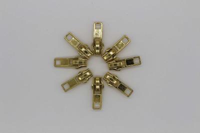 Small Zipper Slider Replacement Parts , Backpack Leather Double Sided Zipper Slider
