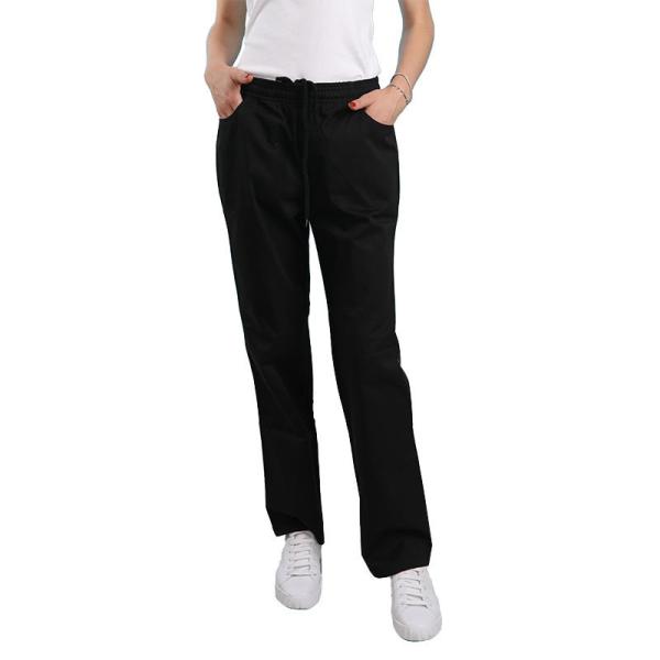 Anti Wrinkle OEM Service Kitchen Work Trousers Printed High Waist