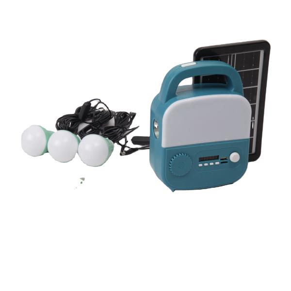 DC Solar Lighting System 41.6WH LED Light with Built-in Bluetooth Speaker and Radio