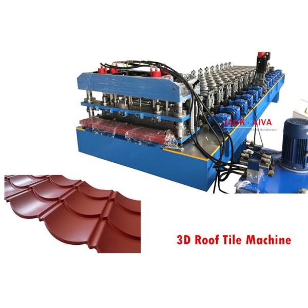 5.5kw Construction Roll Forming Machine 3D Roof Tile Roll Forming Machine