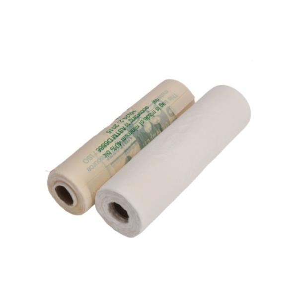Sacos de plástico biodegradáveis brancos e verdes de espessura transparente Sacos transparentes compostáveis sob medida