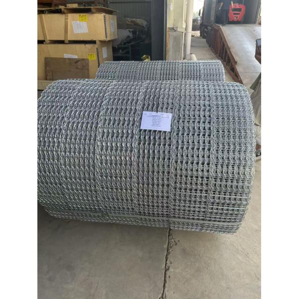 6Lines Welded Galvanized Pipeline Coating Mesh 2.3mm 2.7mm For Subsea Gas And Oil Pipeline