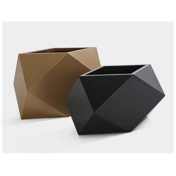 3.0mm Fashionable Polygon Brushed Stainless Steel Planters Home Indoor Decoration