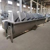 équipement d'élevage de volaille de 6m la machine de refroidissement décapitée de pieds de poulet