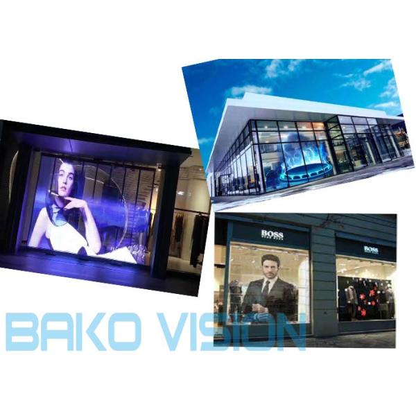 Ulta-thin Indoor Transparent LED Screens Flexible Advertising Video Wall