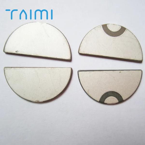 Half Moon Shaped 3MHz Piezo Ceramic Element for Heartbeat Baby Monitor Fetal Doppler