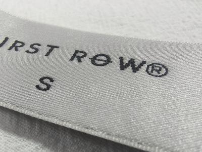 Custom Washable  Woven Fabric Labels Neck Sewing Tags Laser Cut EdgeSoft Patches For Bags Clothing