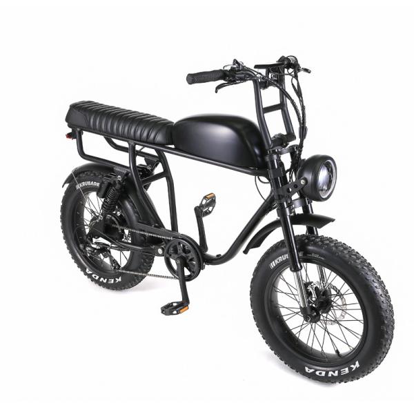 7 Speed Newest 73 Model Suspension Super Vintage Electric Retro MotorBike Fat E Bike 1000W