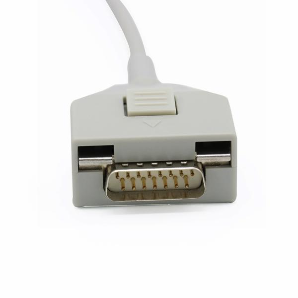 Fukuda Denshi MIM DB de pouco peso do cabo 0.9lb do ECG KP500 - conector 15