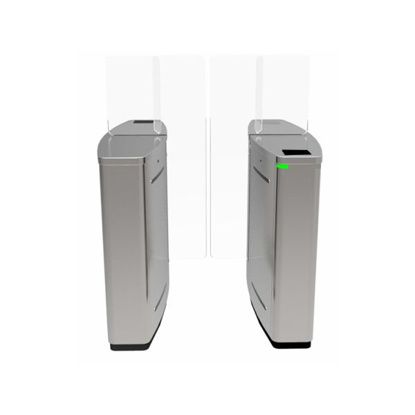Outdoor Full Height Sliding Turnstile with 1.5 Meter Flap Height 304 or 316 Stainless Steel and Anti Pinch Function