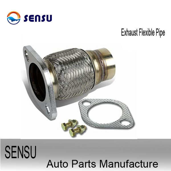 Exhaust Flexible Pipe Stainless Steel 201 Double Braids ID 45mm