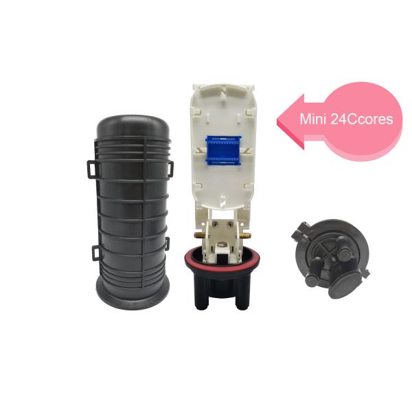 MINI Fiber Optic Splice Closure ABS 24cores With Lock Panel In IP68 For FTTH FTTX