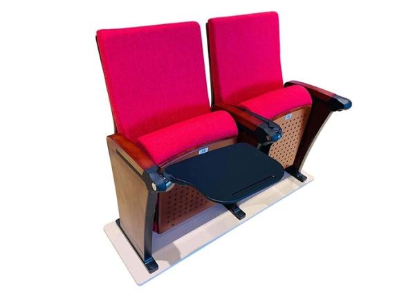 Pink Wood Padded Conference Hall Chairs For Meeting Room