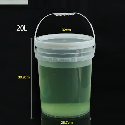 Rodada 20L Garrafa 5 galões Multifuntcionais Caminhões Balde Barris de refrigeração Lime Container de plástico