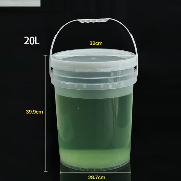 ISO9001 Certified 20 Liter Blue 5 Gallon Chemical Pail Handling Food Grade Plastic Bucket for Paint and More