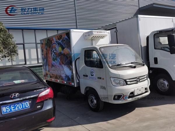 Refrigerador Van Truck da entrega do marisco 1T de Foton mini