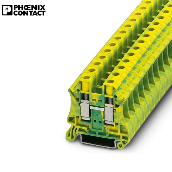 3044173 Phoenix Contact Relay Power Supply Din Rail Yellow UT 10-PE - Protective conductor terminal block