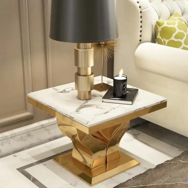 Специализированный стол из нержавеющей стали требуется сборка золотой отделки