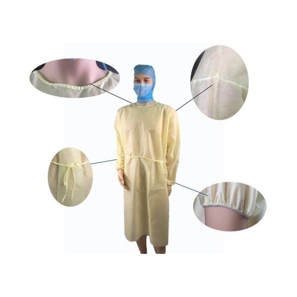 Изоляция голубой больницы рукава ПП длинной устранимая одевает анти- пыль для лаборатории/индустрии