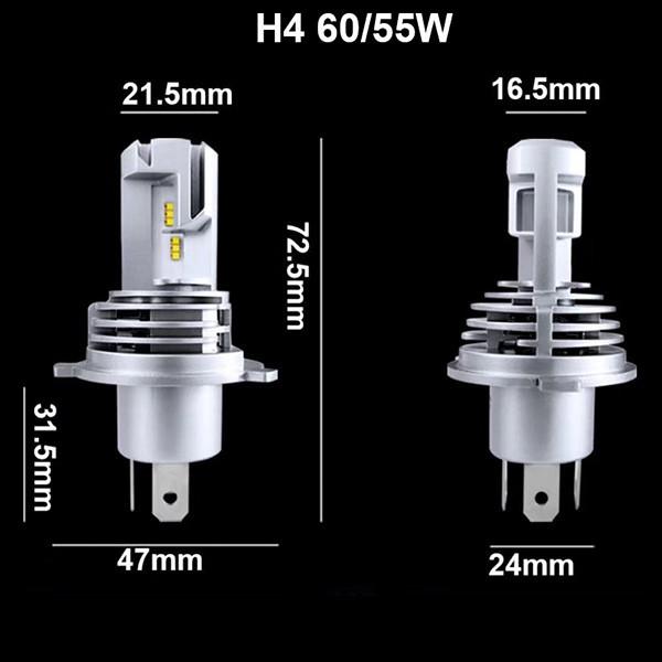 Car LED Headlight H11 H7 55W H4 60/55W Original Bulb Fog Lamp 18000LM H1 9005 9006 HB3 HB4 12V Truck Lights 24V