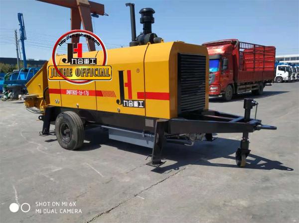 Diesel And Electric Power Type Tow Behind Trailer Stationary Station Concrete Pump Schwing Stetter Concrete Pumps