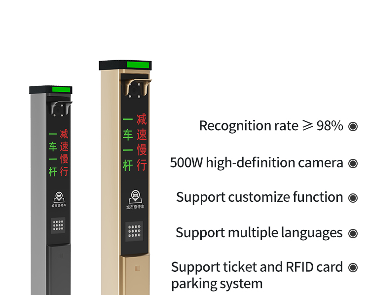 Automatic License Plate Recognition Turnstiles Indoor / Outdoor Parking Lot Security Cameras
